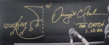 Dwight Clark Autographed & Inscribed The Catch 16x20 Photo PSA/DNA