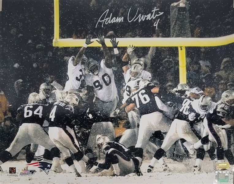 Adam Vinatieri Autographed 16x20 Photo