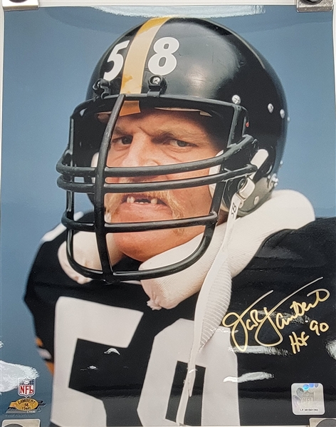 Jack Lambert Autographed & HOF Inscribed 11x14 Photo