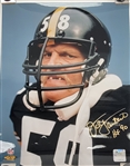 Jack Lambert Autographed & HOF Inscribed 11x14 Photo