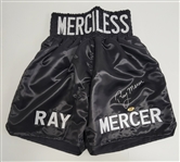 Lot of 2 Thomas Hearns & Ray Mercer Autographed Boxing Shorts