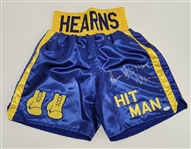 Lot of 2 Thomas Hearns & Ray Mercer Autographed Boxing Shorts