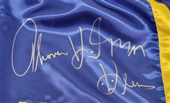 Lot of 2 Thomas Hearns & Ray Mercer Autographed Boxing Shorts