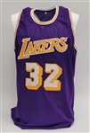 Magic Johnson Autographed Custom Jersey Beckett