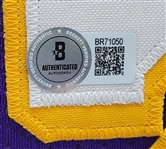 Magic Johnson Autographed Custom Jersey Beckett