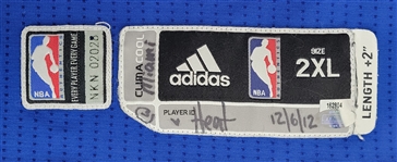 Chris Copeland 2012 New York Knicks Game Used Jersey Worn 12/6/12 vs. Heat Steiner