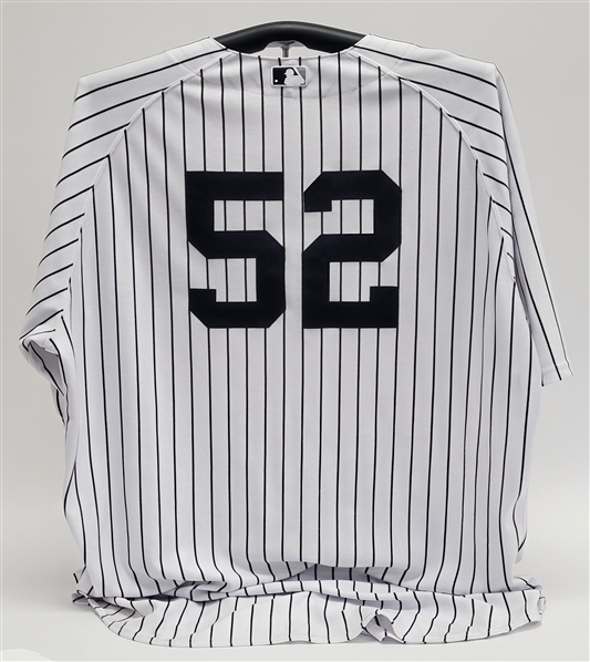 CC Sabathia 2015 New York Yankees Game Issued Postseason Jersey MLB w/ Steiner LOA