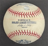 Joe Mauer Autographed & Inscribed 2005 Opening Day Game Used Baseball MLB & Ironclad