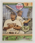Torii Hunter & Johan Santana Dual Autographed 2006 Minnesota Twins Spring Training Program