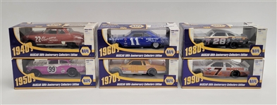 1998 NAPA 50th Anniversary "Decades of Glory Heritage Series" NASCAR Collector Edition Complete Set of 6 Cars