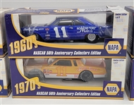 1998 NAPA 50th Anniversary Decades of Glory Heritage Series NASCAR Collector Edition Complete Set of 6 Cars