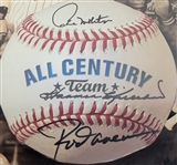 Harmon Killebrew, Rod Carew, & Paul Molitor Autographed & Framed All Century Team Book Jacket w/ Beckett LOA