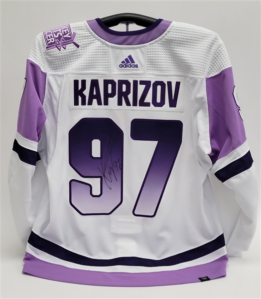Kirill Kaprizov Autographed Minnesota Wild "Hockey Fights Cancer" Authentic Jersey w/ Wild COA
