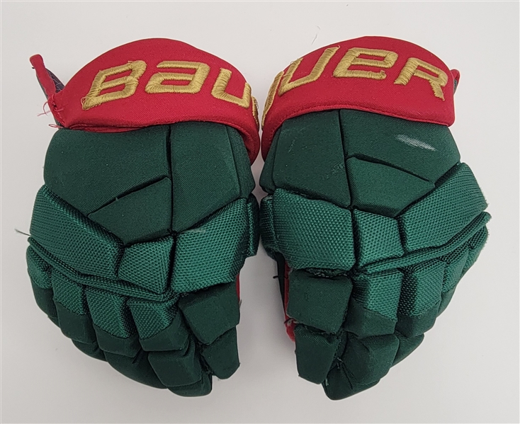 Kirill Kaprizov Minnesota Wild Game Used Gloves w/ Wild LOA