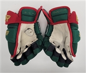 Kirill Kaprizov Minnesota Wild Game Used Gloves w/ Wild LOA
