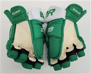 Kirill Kaprizov 2020-21 Minnesota Wild Game Used & Autographed Reverse Retro Gloves w/ Wild LOA