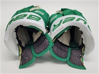 Kirill Kaprizov 2020-21 Minnesota Wild Game Used & Autographed Reverse Retro Gloves w/ Wild LOA