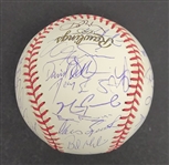 2001 Arizona Diamondbacks World Series Champions Team Signed World Series Baseball w/ Pins Beckett LOA