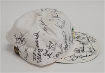 The Masters Autographed Golf Hat w/ 28 Signatures Including Phil Mickelson Beckett LOA