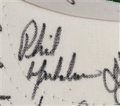 The Masters Autographed Golf Hat w/ 28 Signatures Including Phil Mickelson Beckett LOA