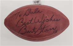 Bart Starr Autographed Official "The Duke" Super Bowl XLII Football w/ Beckett LOA