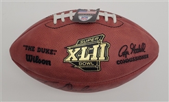 Bart Starr Autographed Official The Duke Super Bowl XLII Football w/ Beckett LOA