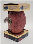 Bart Starr Autographed Official The Duke Super Bowl XLII Football w/ Beckett LOA