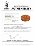 Bart Starr Autographed Official The Duke Super Bowl XLII Football w/ Beckett LOA