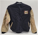 Monday Night Football Jacket Signed by Al Michaels, Boomer Esiason, & Dan Dierdorf