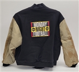 Monday Night Football Jacket Signed by Al Michaels, Boomer Esiason, & Dan Dierdorf
