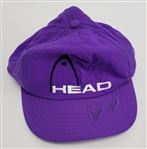 Arthur Ashe Autographed "Head" Hat Beckett