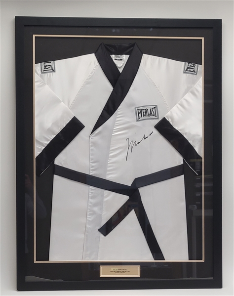Muhammad Ali Autographed & Framed Everlast Boxing Robe w/ JSA LOA