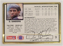 Deion Sanders Autographed 1991 Action Packed Card w/ Beckett LOA