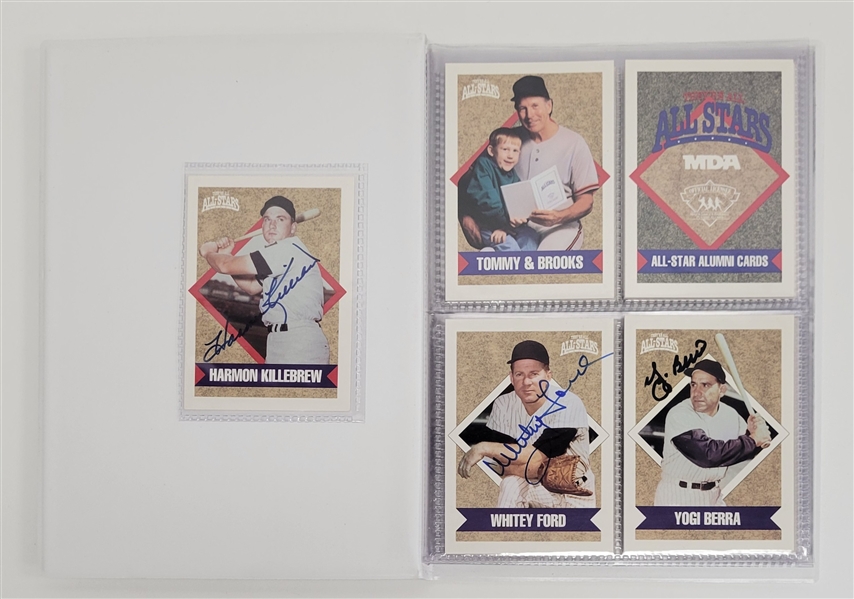 "Theyre All All-Stars" Autographed Limited Edition Baseball Card Book w/ 19 Autographed Cards