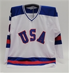 1980 Miracle Hockey Team Signed & Hometown Inscribed Custom Jersey LE #2/10 Beckett