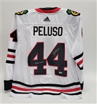 Mike Peluso Autographed & Inscribed Chicago Blackhawks Jersey Beckett