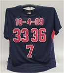 Joe Mauer, Justin Morneau, & Joe Nathan Autographed "10-4-09" Minnesota Twins Jersey PSA/DNA