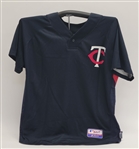 Joe Mauer, Justin Morneau, & Joe Nathan Autographed 10-4-09 Minnesota Twins Jersey PSA/DNA
