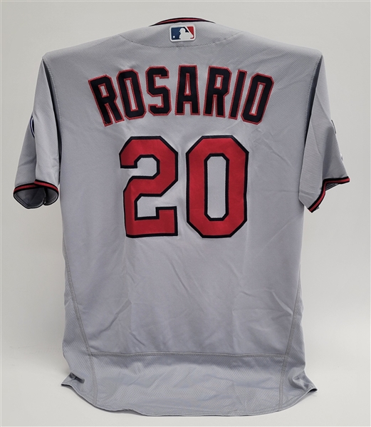 Eddie Rosario 2019 Minnesota Twins Game Used Playoff Jersey MLB