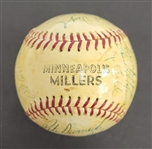 1956 Minneapolis Millers Team Signed Baseball w/ Beckett LOA *First Year at the Old Met*