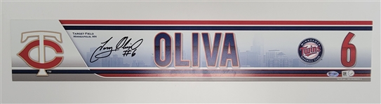 Tony Olivas Autographed Target Field Locker Nameplate MLB