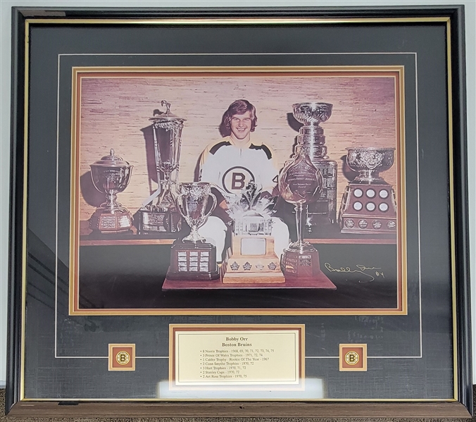 Bobby Orr Autographed & Framed 18x24 Photo