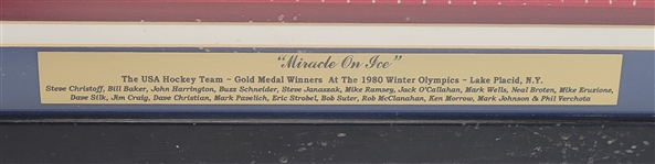 1980 Miracle Hockey Team Signed & Framed Jersey w/ 20 Signatures