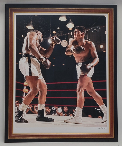 Muhammad Ali vs. Sonny Liston 1964 Fight 38x47 Neil Leifer Photo Framed 46x56 LE #25/25 *Local Pickup Only*