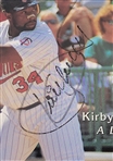 Kirby Puckett Autographed 1997 Minnesota Twins Spring Training Souvenir Program w/ Beckett LOA
