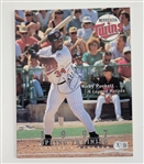 Kirby Puckett Autographed 1997 Minnesota Twins Spring Training Souvenir Program w/ Beckett LOA