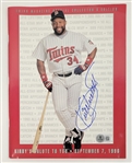 Kirby Puckett Autographed 1996 "Kirbys Salute To You" Minnesota Twins Magazine w/ Beckett LOA