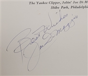 Joe DiMaggio Autographed Restaurant Menu w/ Beckett LOA