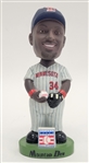 Kirby Puckett Autographed Minnesota Twins Bobblehead & Autographed Bobblehead Day Card w/ Beckett LOA
