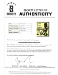 Kirby Puckett Autographed Minnesota Twins Bobblehead & Autographed Bobblehead Day Card w/ Beckett LOA